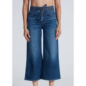 NEW ASKK NY cropped rio denim jeans in clean gunnison